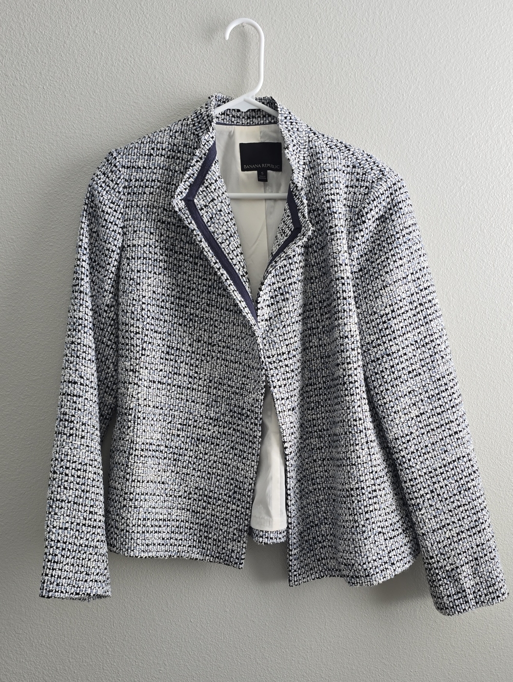 10/3  Womens Black & White Tie-Waist Jacket